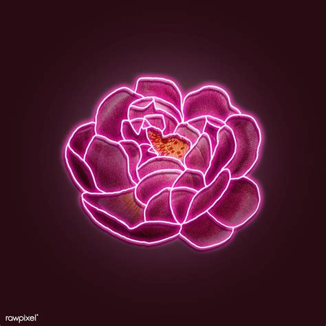 neon pink flower