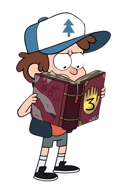 Dipper Pines with journal